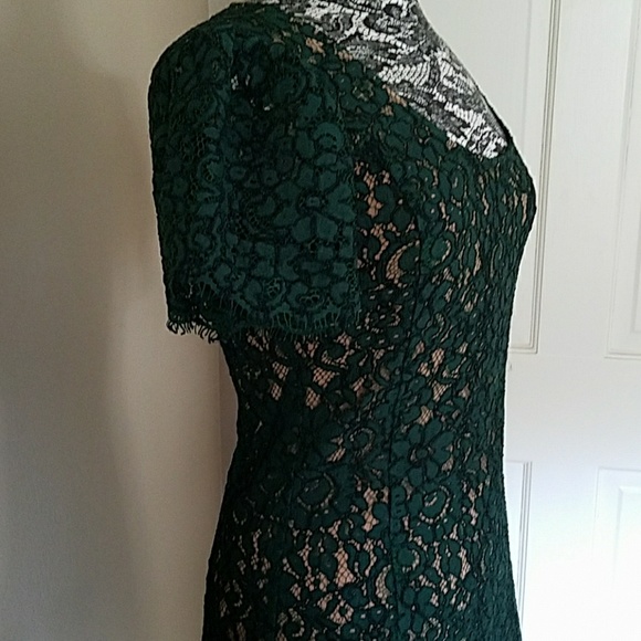 Michael Kors emerald green lace dress - Picture 3 of 4